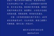 正缘画像重庆一司机因持续鸣笛引发争执 强行驶离致1人死亡4人受伤